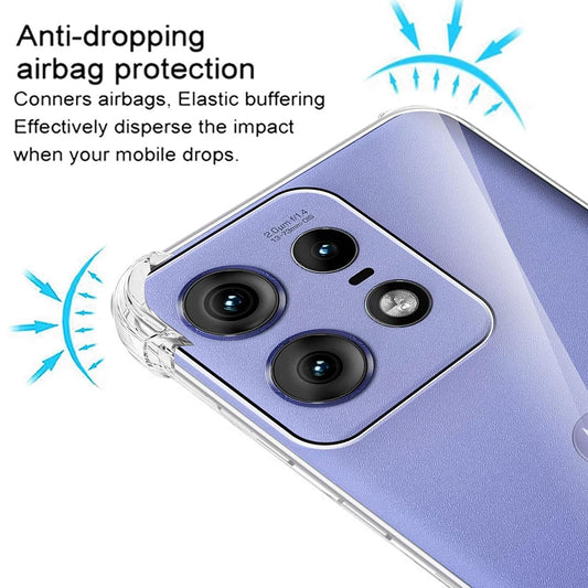 Suojakuori Motorola Edge 50 Pro:lle, Techsuit, Iskunkestävä Kirkas, Läpinäkyvä