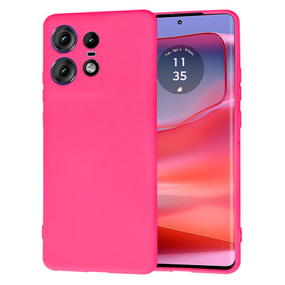 Case for Motorola Edge 50 Pro, Techsuit, SoftFlex, Dark Pink
