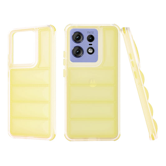 Kuori Motorola Edge 50 Pro:lle, Techsuit, Wave Shield, Keltainen
