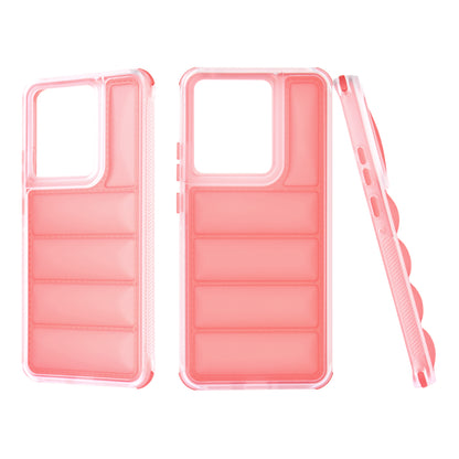 Case for Motorola Edge 50 Pro, Techsuit, Wave Shield, Red