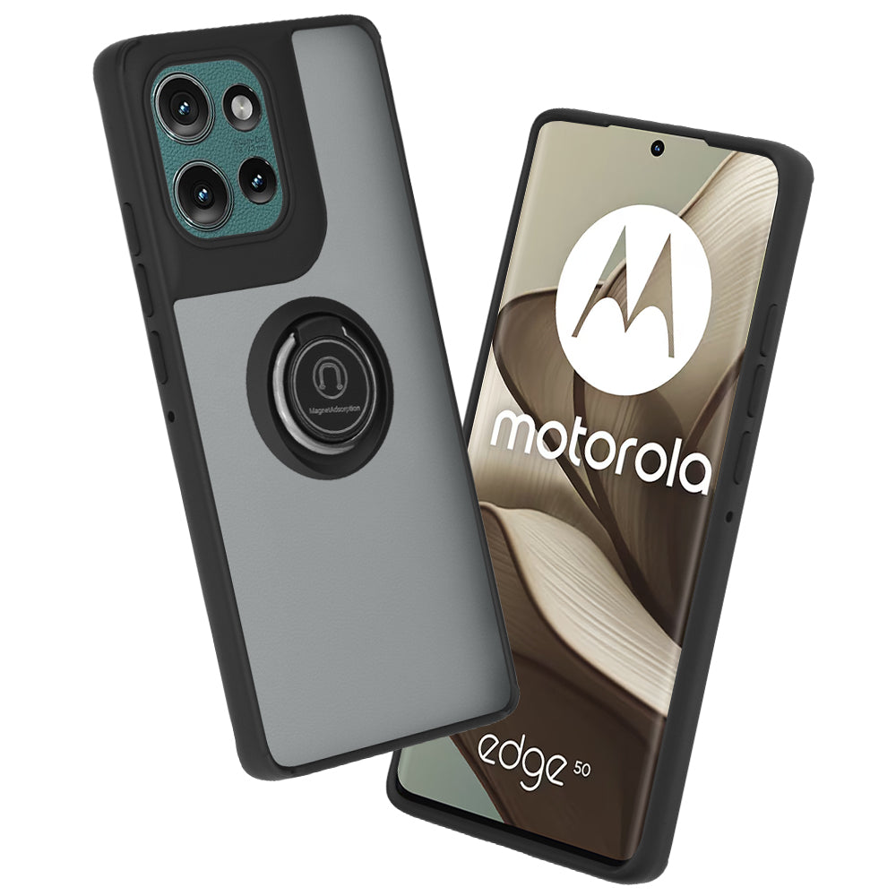 Case for Motorola Edge 50, Techsuit, Glinth, Black