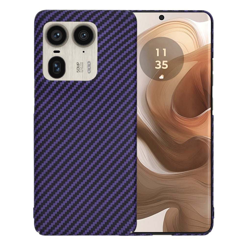 Kuori Motorola Edge 50 Ultra -puhelimelle, Techsuit, Carbonite FiberShell, Violetti