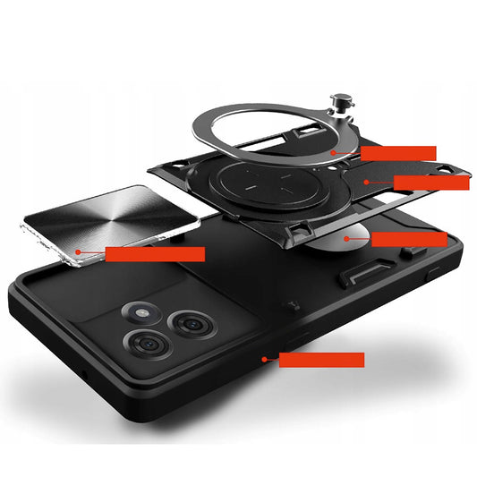 Suojakuori Motorola Edge 60 Fusion / Edge 60:lle, Techsuit, CamGuard Pro, Musta