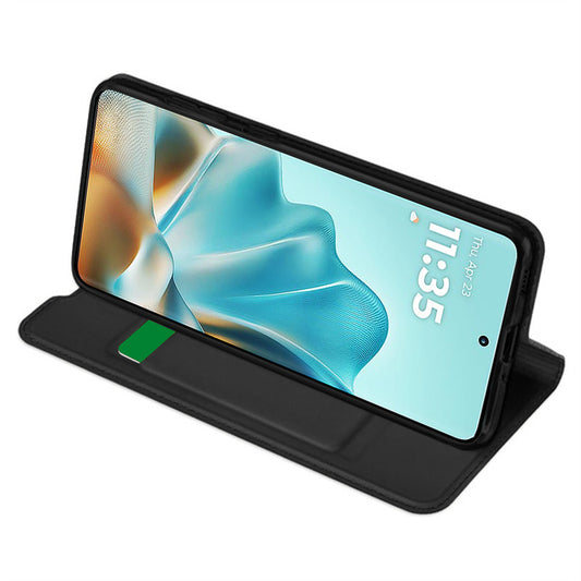 Kuori Motorola Edge 60 Fusion / Edge 60:lle, Techsuit, Magskin Book, Musta