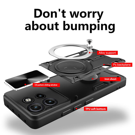 Kotelo Motorola Edge 60 Neo / Edge 50 Neo, Techsuit, CamGuard Pro, Musta