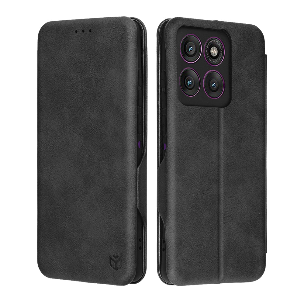 Suojakuori Motorola Edge 60 Pro:lle, Techsuit, Safe Wallet Plus, Musta
