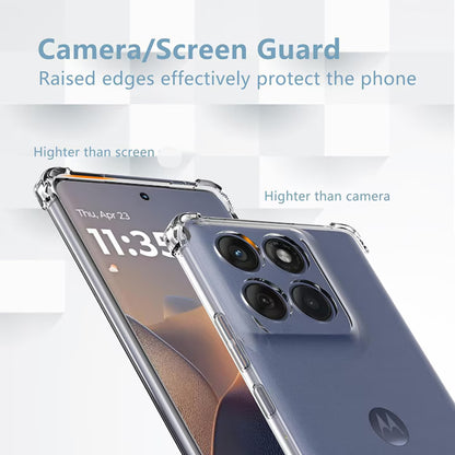 Kuori Motorola Edge 60 Pro:lle, Techsuit, Iskunkestävä Kirkas, Läpinäkyvä