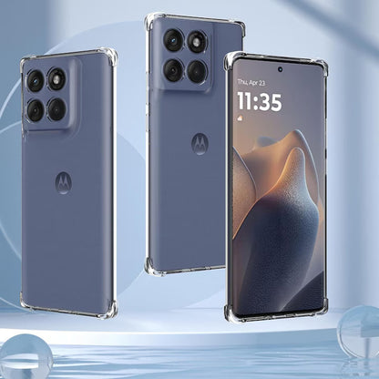 Kuori Motorola Edge 60 Pro:lle, Techsuit, Iskunkestävä Kirkas, Läpinäkyvä