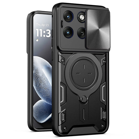 Kotelo Motorola Edge 70 Fusionille, Techsuit, CamGuard Pro, Musta