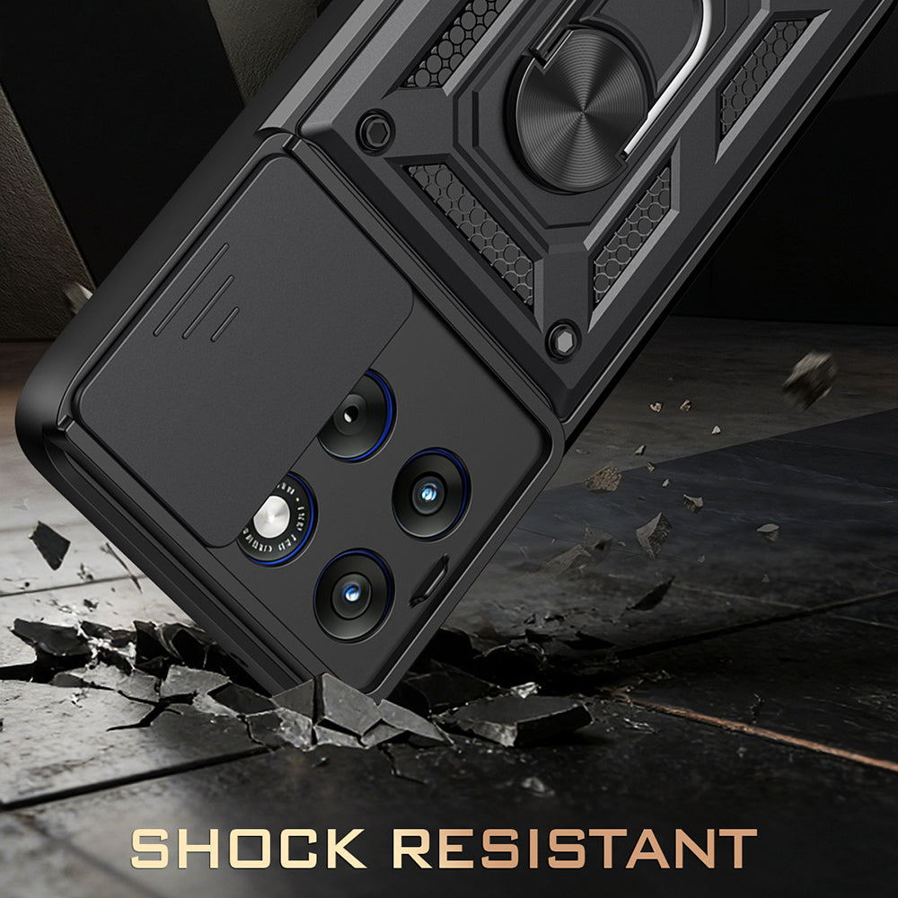 Kotelo Motorola Edge 70 Fusion, Techsuit, CamShield, Sininen