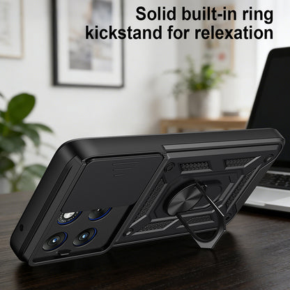 Kotelo Motorola Edge 70 Fusion, Techsuit, CamShield, Sininen