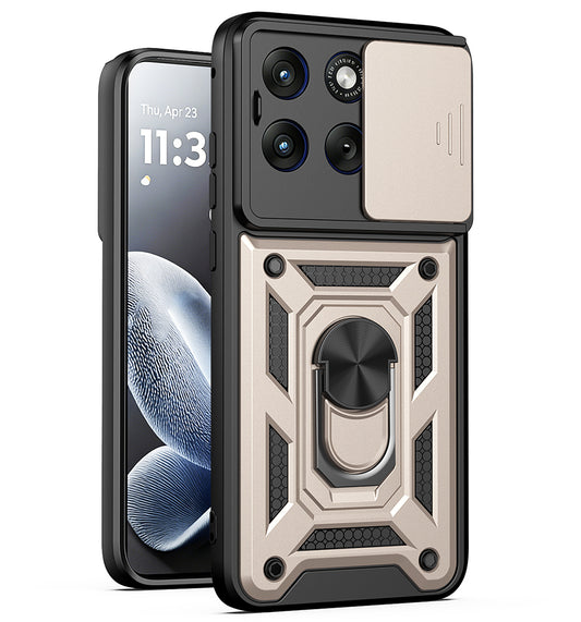 Kuori Motorola Edge 70 Fusionille, Techsuit, CamShield, Kultainen