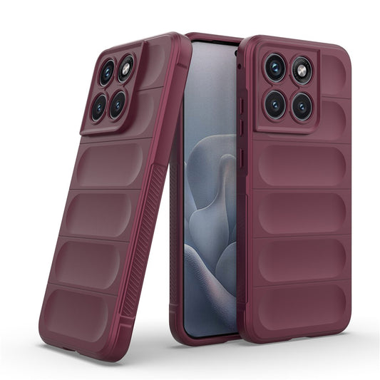 Suojakuori Motorola Edge 70 Fusionille, Techsuit, Magic Shield, Viininpunainen