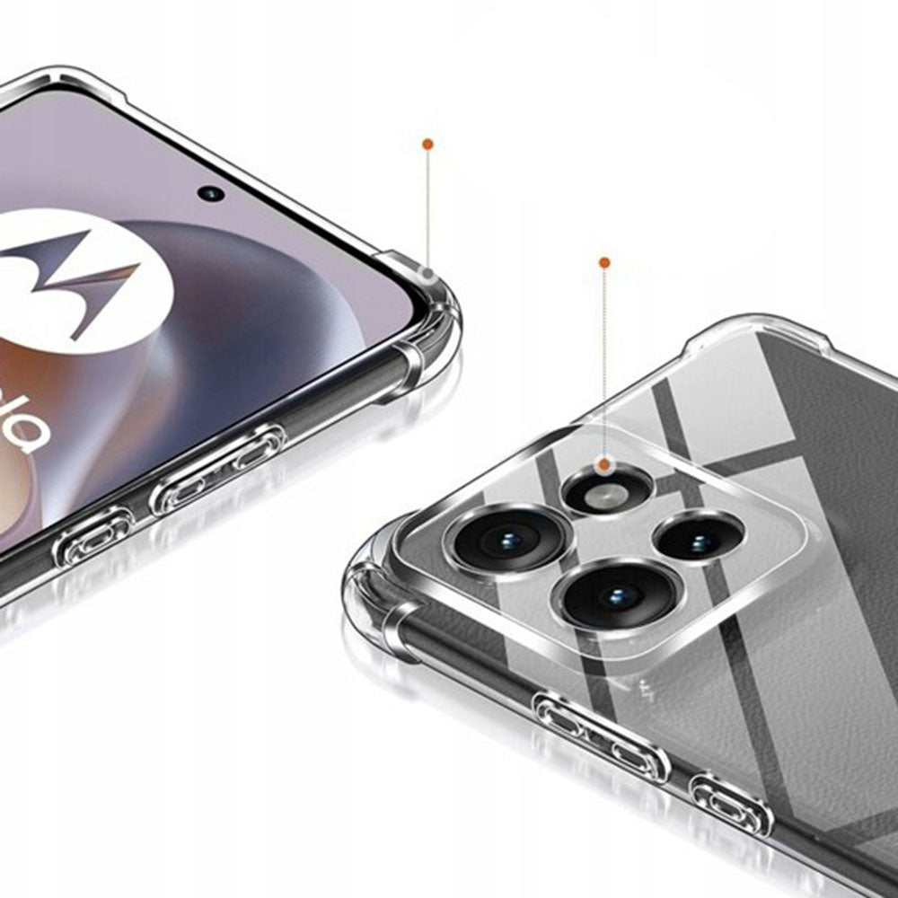 Case for Motorola Edge 70 Fusion, Techsuit, Shockproof Clear, Transparent