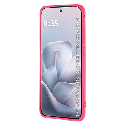 Suojakuori Motorola Edge 70 Fusionille, Techsuit, SoftFlex, Tummanpunainen