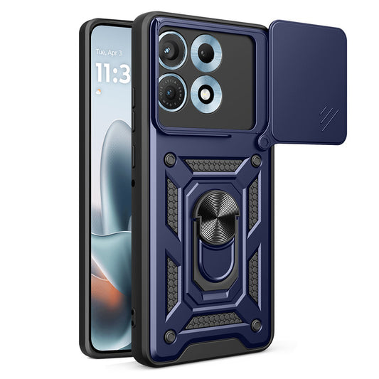 Kuori Motorola Edge 70 Maxille, Techsuit, CamShield, Sininen