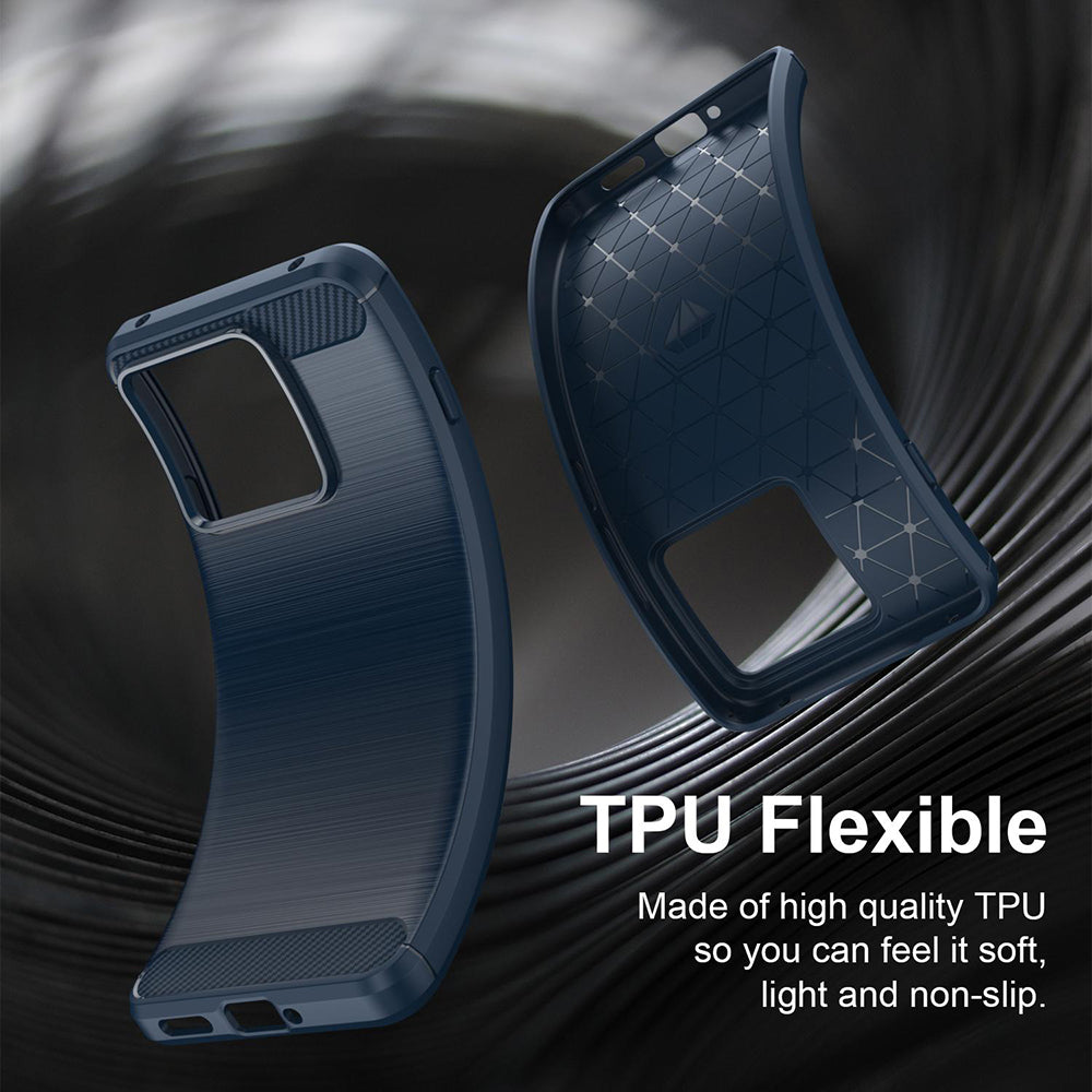 Suojakuori Motorola Edge 70 Maxille, Techsuit, Hiili, Sininen