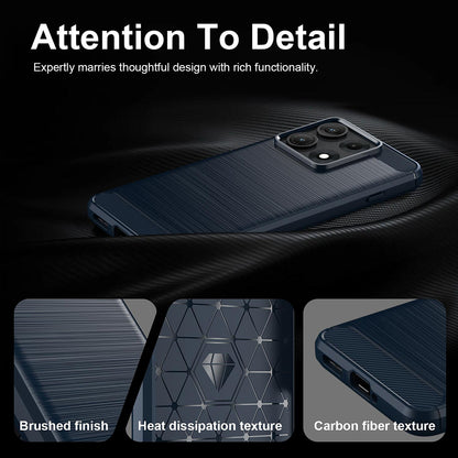 Suojakuori Motorola Edge 70 Maxille, Techsuit, Hiili, Sininen