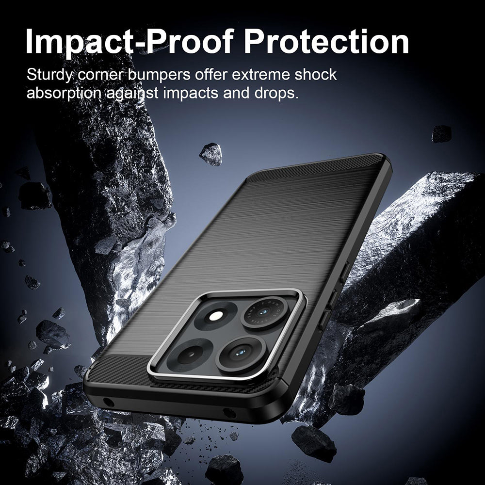 Suojakuori Motorola Edge 70 Maxille, Techsuit, Hiili, Musta