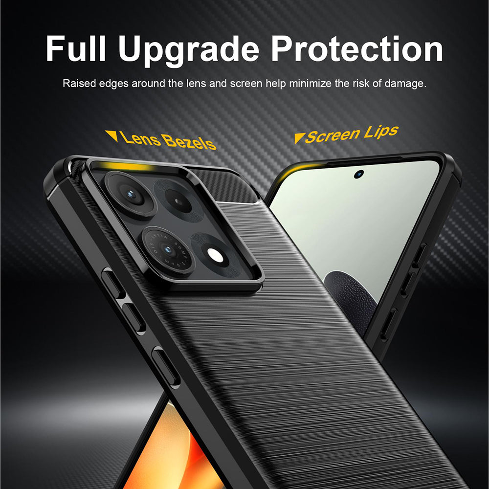 Suojakuori Motorola Edge 70 Maxille, Techsuit, Hiili, Musta