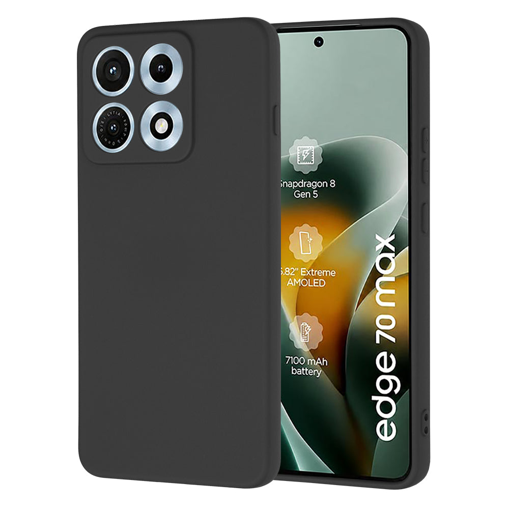 Suojakuori Motorola Edge 70 Maxille, Techsuit, SoftFlex, Musta