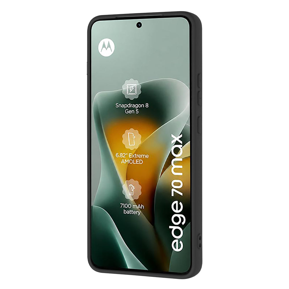 Suojakuori Motorola Edge 70 Maxille, Techsuit, SoftFlex, Musta