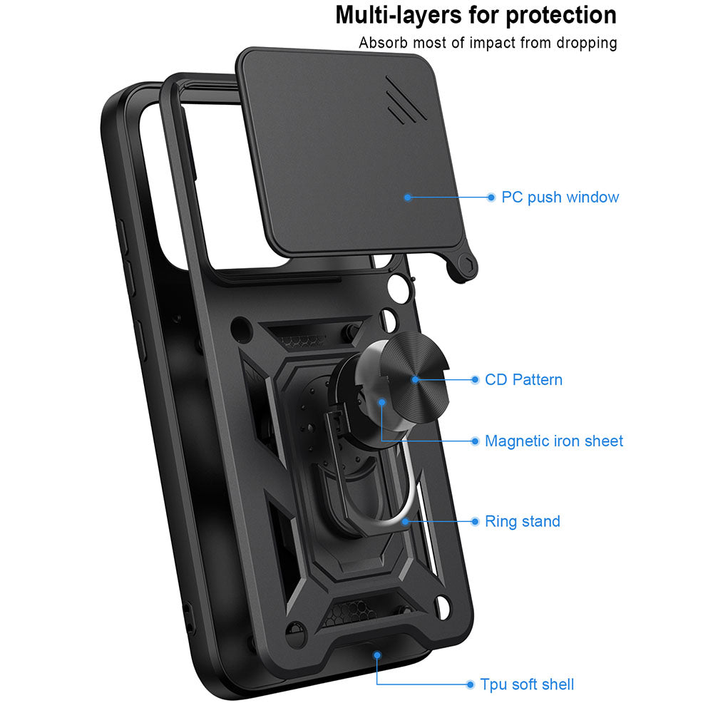 Kuori Motorola Edge 70 Pro:lle, Techsuit, CamShield, Kultainen