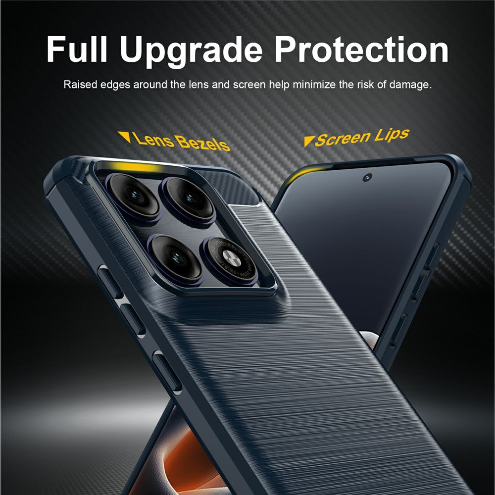 Suojakuori Motorola Edge 70 Pro:lle, Techsuit, Hiili, Sininen