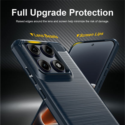 Suojakuori Motorola Edge 70 Pro:lle, Techsuit, Hiili, Sininen