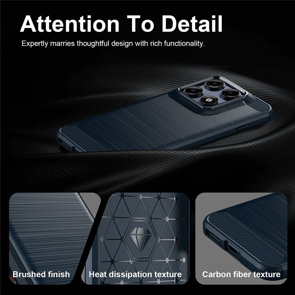Suojakuori Motorola Edge 70 Pro:lle, Techsuit, Hiili, Sininen
