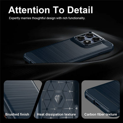 Suojakuori Motorola Edge 70 Pro:lle, Techsuit, Hiili, Sininen