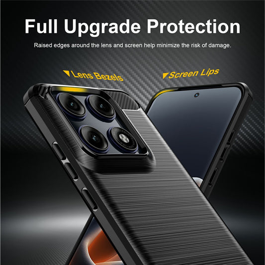 Suojakuori Motorola Edge 70 Pro:lle, Techsuit, Hiili, Musta