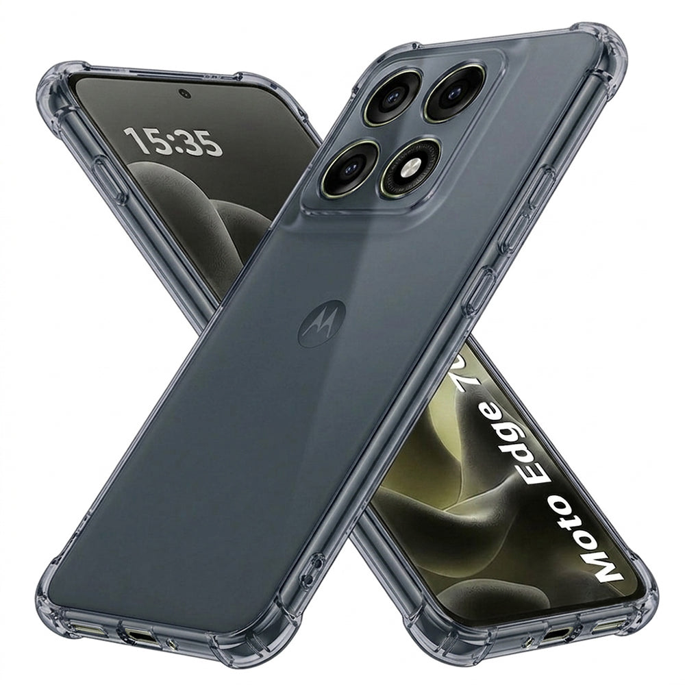 Kuori Motorola Edge 70 Pro:lle, Techsuit, Iskunkestävä Kirkas, Savunvärinen