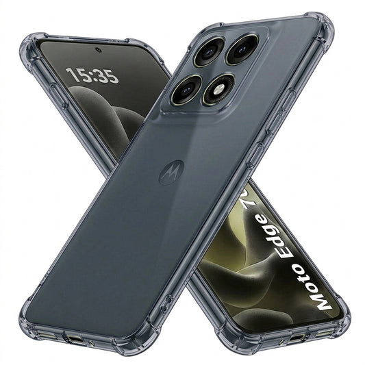 Kuori Motorola Edge 70 Pro:lle, Techsuit, Iskunkestävä Kirkas, Savunvärinen