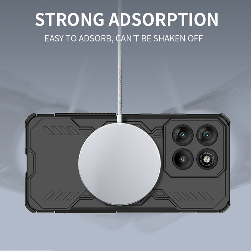 Kotelo Motorola Edge 70:lle, Techsuit, ArmorMag, Musta