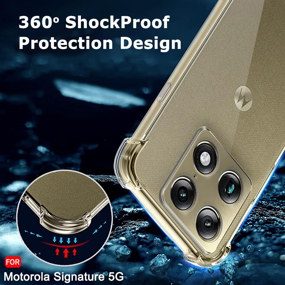 Kotelo Motorola Edge 70 Ultra / Signature, Techsuit, Iskunkestävä Läpinäkyvä, Läpinäkyvä