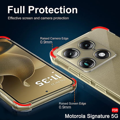 Kotelo Motorola Edge 70 Ultra / Signature, Techsuit, Iskunkestävä Läpinäkyvä, Läpinäkyvä