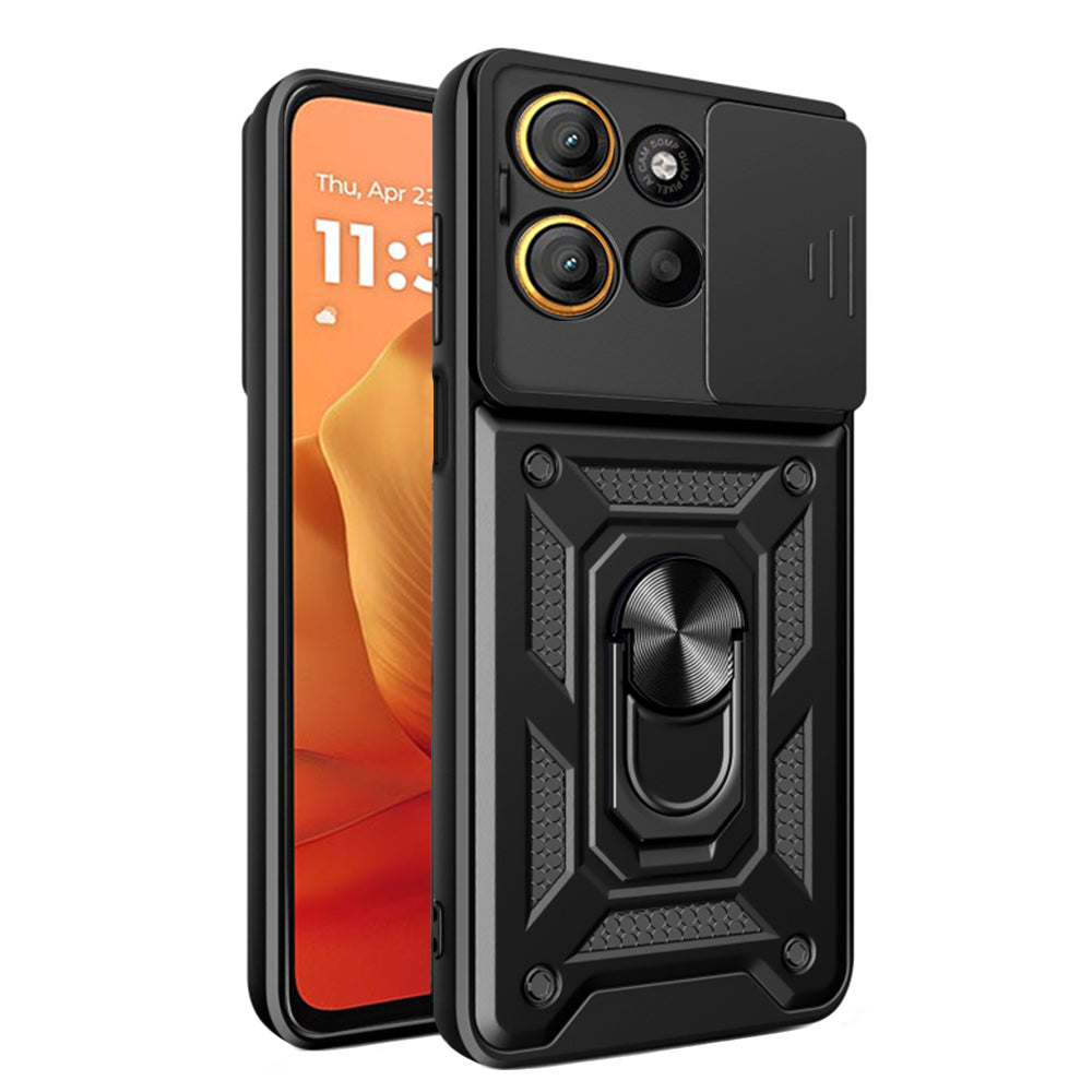 Kuori Motorola Moto G15 / G15 Power -puhelimelle, Techsuit, CamShield, Musta