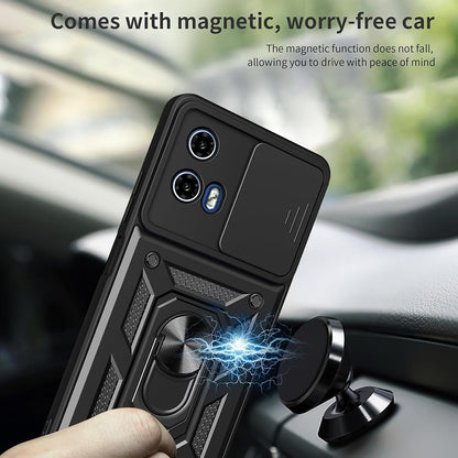 Kuori Motorola Moto G15 / G15 Power -puhelimelle, Techsuit, CamShield, Musta