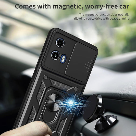 Case for Motorola Moto G15 / G15 Power, Techsuit, CamShield, Black