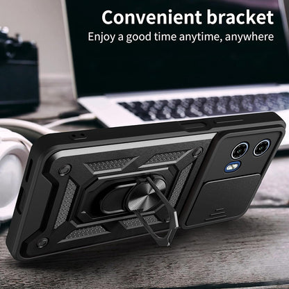 Kuori Motorola Moto G15 / G15 Power -puhelimelle, Techsuit, CamShield, Musta