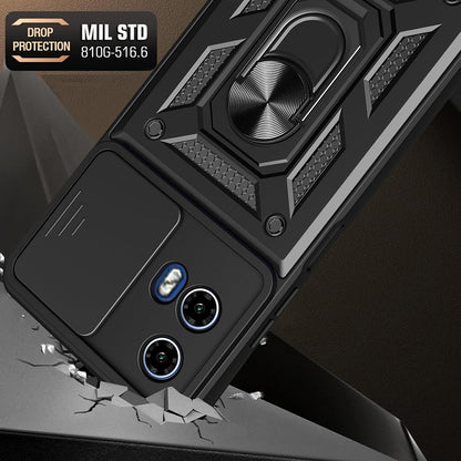 Kuori Motorola Moto G15 / G15 Power -puhelimelle, Techsuit, CamShield, Musta