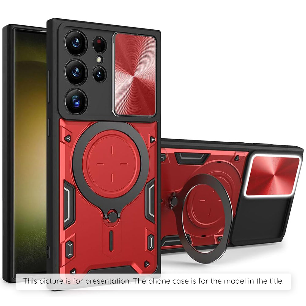 Suojakuori Motorola Moto E15 / G05:lle, Techsuit, CamGuard Pro, Punainen