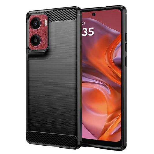 Kuori Motorola Moto E15 / G05:lle, Techsuit, Hiili, Musta