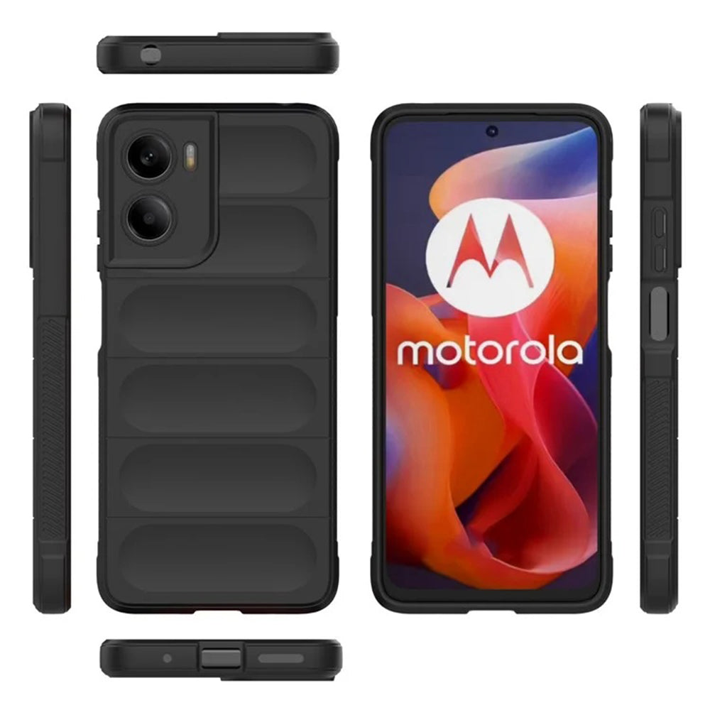 Suojakuori Motorola Moto E15 / G05:lle, Techsuit, Magic Shield, Musta