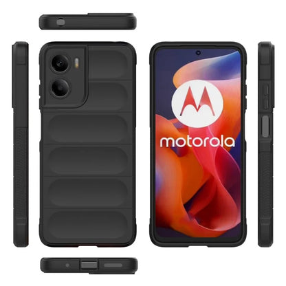 Suojakuori Motorola Moto E15 / G05:lle, Techsuit, Magic Shield, Musta