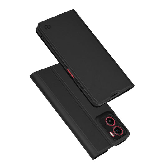 Kuori Motorola Moto E15 / G05:lle, Techsuit, Magskin Book, Musta
