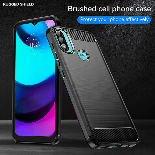 Suojakuori Motorola Moto E40 / E30 / E20:lle, Techsuit, Hiili, Musta
