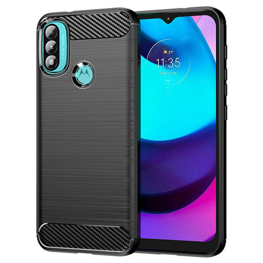 Suojakuori Motorola Moto E40 / E30 / E20:lle, Techsuit, Hiili, Musta
