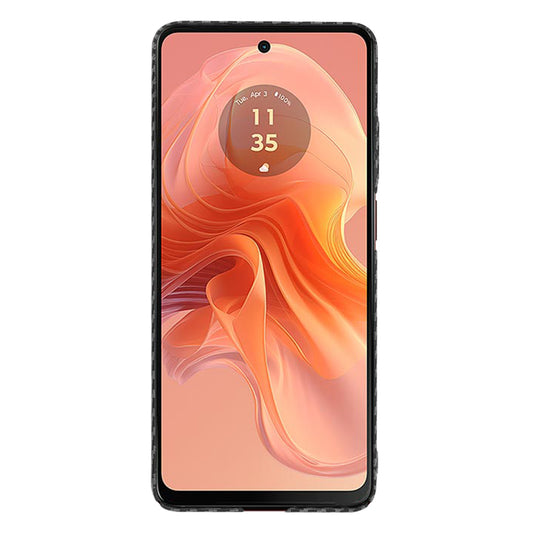 Kuori Motorola Moto G04s / E14 / G04 / G24, Techsuit, Carbonite FiberShell, Musta